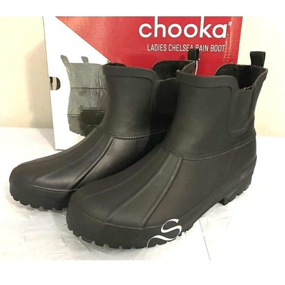 chooka rain boots chelsea